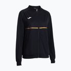 Moteriški bėgimo marškinėliai Joma Record III Full Zip juodos spalvos