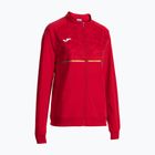 Moteriški bėgimo marškinėliai Joma Record III Full Zip raudonos spalvos