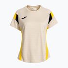 Moteriški teniso marškinėliai Joma Montreal beige/yellow