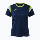 Moteriški teniso marškinėliai Joma Terra dark navy/lime