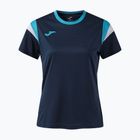 Moteriški teniso marškinėliai Joma Terra dark navy/turquoise fluor