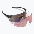 Tifosi Rail Xc Clarion blackout/smoke/ac red/clear dviratininkų akiniai