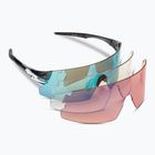 Tifosi Rail Xc Clarion crystal smoke/clarion blue/ac red/clear dviratininkų akiniai