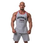 Moteriškas dviračių tank topas NEBBIA Old-School Muscle Tank Top light grey