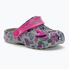 Vaikiški sandalai Coqui Little Frog mid.grey/fuchsia love/amulet