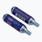 Dujų kasetės dviračio pompai BBB Cycling Co2 AirTank 16g 2 vnt. silver