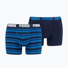 Vyriškos trumpikės PUMA Heritage Stripe 2 vnt blue