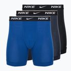 Vyriškos trumpikės Nike Everyday Cotton Stretch 3 poros obsidian/game royal/black