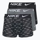 Vyriškos trumpikės Nike Dri-Fit Essential 3 poros nike logo print/cool grey/black