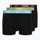 Vyriškos trumpikės Nike Everyday Cotton Stretch Trunk 3 poros black/pear/aquarius/cark team red