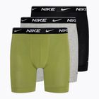 Vyriškos trumpikės Nike Everyday Cotton Stretch Boxer Brief 3 poros pear/heather grey/black