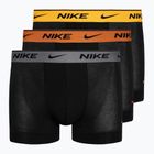 Vyriškos trumpikės Nike Everyday Cotton Stretch Trunk 3 poros grey/orange/yellow