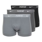 Vyriškos trumpikės Nike Everyday Cotton Stretch Trunk 3 poros black/iron gry/cool grey high shine textured wb