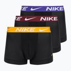 Vyriškos trumpikės Nike Dri-Fit Essential Micro Trunk 3 poros black university gold/deep night/dark team red wb