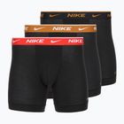 Vyriškos trumpikės Nike Everyday Cotton Stretch 3 poros black light crimsn/desrt ochre/black waistband
