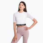 Moteriški Calvin Klein Knit ryškiai balti marškinėliai