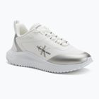 Moteriški batai Calvin Klein Eva Runner Low Lace Mix Ml Wn bright white/silver