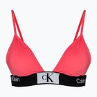 Maudymosi kostiumėlio viršutinė dalis Calvin Klein Fixed Triangle-RP calypso coral