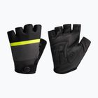 Rogelli Hero II vyriškos dviratininkų pirštinės juoda/juoda/pilka