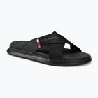 Vyriškos šlepetės Tommy Hilfiger Comfort Criss Cross Beach Sandal black
