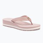 Moteriškos šlepetės per pirštą Tommy Hilfiger Im Th Chainprint Midwedge Sandal foggy pink