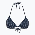 Maudymosi kostiumėlio viršus Tommy Hilfiger Triangle Rp Print flag chain dark night navy