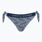 Maudymosi kostiumėlio apačia Tommy Hilfiger Cheeky Side Tie Bikini Print illustrated wave dark night navy
