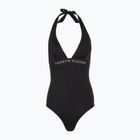 Maudymosi kostiumas Tommy Hilfiger Halter One Piece black