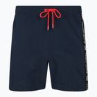 Vyriški Tommy Jeans SF Medium Drawstring Side Tape maudymosi šortai dark night navy