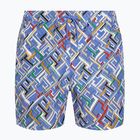 Tommy Hilfiger vyriški maudymosi šortai SF Medium Drawstring Print multi monograma blue spell