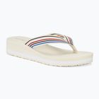 Moteriškos šlepetės per pirštą Tommy Hilfiger Wedge Stripes Beach Sandal calico