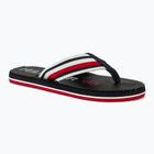 Vyriškos šlepetės per pirštą Tommy Hilfiger Massage Footbed Oly Beach Sandal desert sky