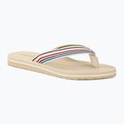 Moteriškos šlepetės per pirštą Tommy Hilfiger Stripes Beach Sandal calico