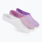 Moteriškos kojinės SKECHERS Non Terry No Show Liner 3 poros white/purple