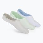 Moteriškos kojinės SKECHERS Non Terry No Show Liner 3 poros blue/green