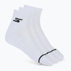 Vyriškos kojinės SKECHERS 1/2 Terry Qtr Crew 3 poros white traditional