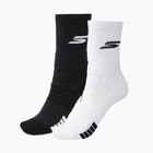 Vyriškos kojinės SKECHERS Select Terry Crew 2 poros white/black