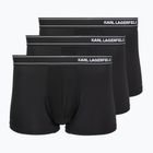 Vyriškos trumpikės KARL LAGERFELD Stripe Logo Micro Trunk 3 poros black