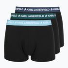 Vyriškos trumpikės KARL LAGERFELD Logo Trunk Colorband 3 poros dark sea/indigo/blue