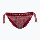 Maudymosi kostiumėlio apačia Tommy Hilfiger Cheeky Side Tie Bikini Print floral stripe regatta red
