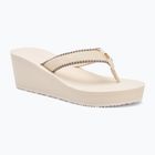 Moteriškos šlepetės per pirštą Tommy Hilfiger Wedge Beach Sandal muslin
