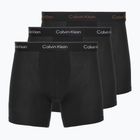 Trumpikės Calvin Klein LV00NB4394 Brief 3 poros black/chalk logo/black/currie