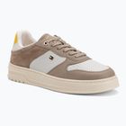 Moteriški batai Tommy Hilfiger Sporty Cupsole Tumbled Leather coastal taupe/ecru/yellow