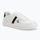 Vyriški batai Calvin Klein HM0HM02237 Classic Cups Lace Leather EMB Tongue bright white/black