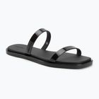 Moteriškos šlepetės Calvin Klein HW0HW02963 Jelly Doub Bar Shiny triple black