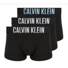 Vyriškos trumpikės Calvin Klein 000NB3608A Trunk 3 pairs black with harbor mist logo/ black with