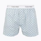 Trumpikės Calvin Klein LV00NM2831 Boxer Trad icon cotton emblem chalk/gulf blue
