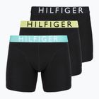 Tommy Hilfiger trumpikės Brief 3 vnt. lemon curd/arctic aqua/juoda