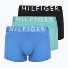 Bokseriai Tommy Hilfiger Trumk 3 pairs arctic aqua/black/cobalt blue
