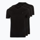 Vyriški marškinėliai Tommy Hilfiger Cotton V-Neck 3 vnt. juoda/juoda/juoda